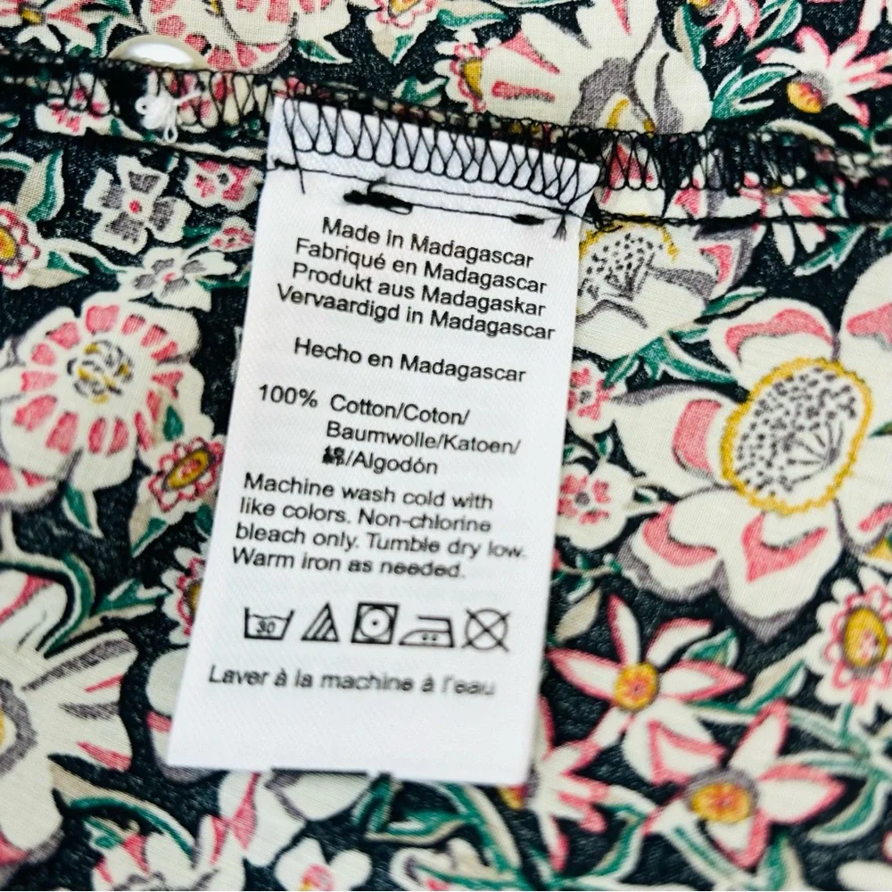 J.Crew Liberty Fabric Floral Button Down Shirt Women Size 0